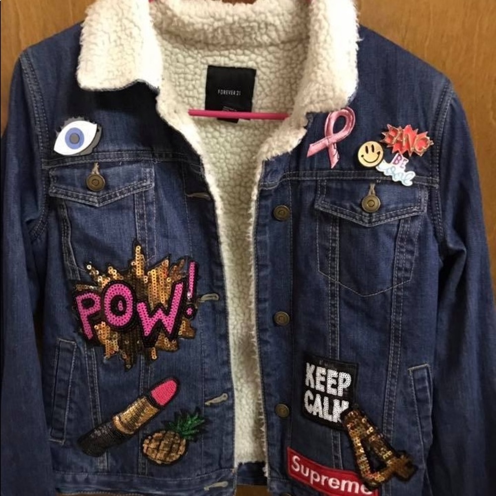 Customized jean jacket